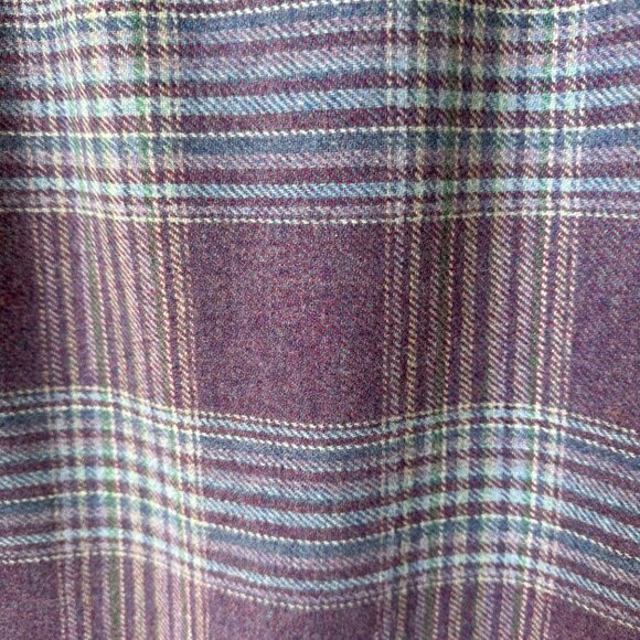 VTG James Pringle Wool Scottish Cranberry Plaid in Women's 14 - Picture 4 of 8